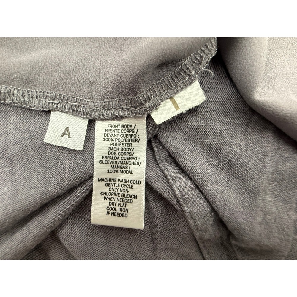 Lou & Grey Women's Gray Long Sleeve Top Relaxed Fit Casual - Picture 5 of 8